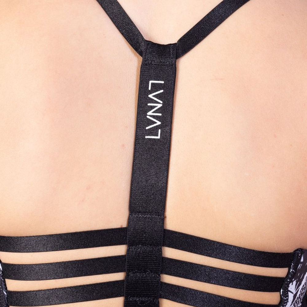 2025 Gul Womens Luna7 SUP Bra LA0303-C1 - Broken Palm / Black